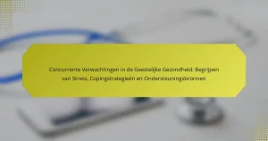 Concurrente Verwachtingen in de Geestelijke Gezondheid: Begrijpen van Stress, Copingstrategieën en Ondersteuningsbronnen