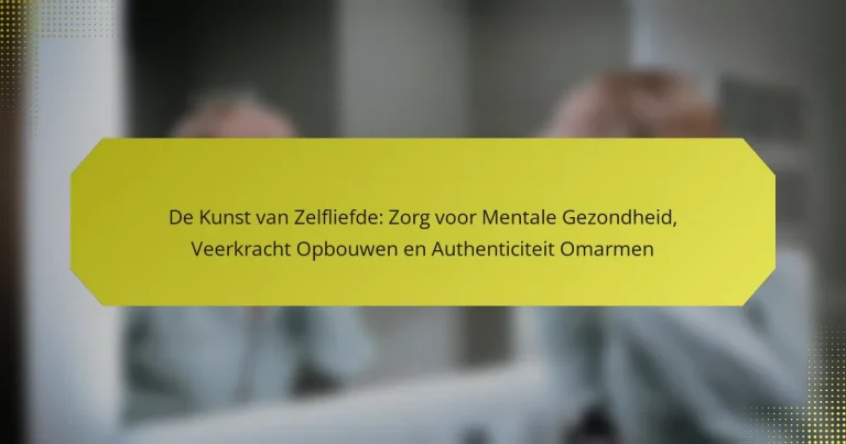 De Kunst van Zelfliefde: Zorg voor Mentale Gezondheid, Veerkracht Opbouwen en Authenticiteit Omarmen