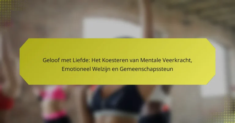 Geloof met Liefde: Het Koesteren van Mentale Veerkracht, Emotioneel Welzijn en Gemeenschapssteun