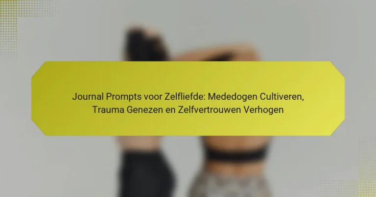 Journal Prompts voor Zelfliefde: Mededogen Cultiveren, Trauma Genezen en Zelfvertrouwen Verhogen