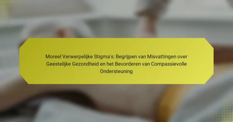 Moreel Verwerpelijke Stigma’s: Begrijpen van Misvattingen over Geestelijke Gezondheid en het Bevorderen van Compassievolle Ondersteuning