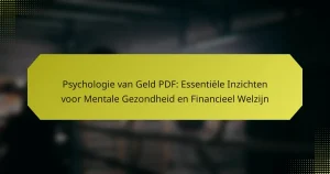 Psychologie van Geld PDF: Essentiële Inzichten voor Mentale Gezondheid en Financieel Welzijn